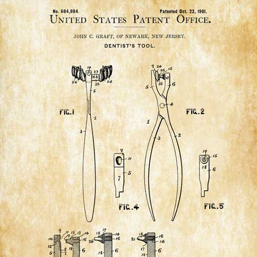 U.S. Patent Illustration - A Dentist's Tool